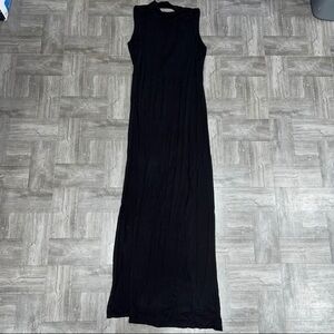 Windsor Black Side Slit Maxi Dress / Coverup Size Medium